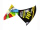 Carénages Moto Yamaha YZF 1000 R1 2012-2014 - Noir Brillant Jaune Vert Bleu Rouge Roue Chromatique