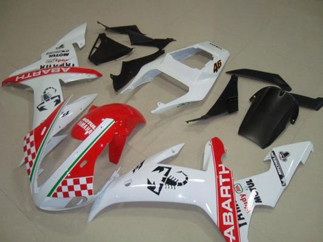 Carénages Moto Yamaha YZF R1 2002-2003 - Blanc Rouge Vert Abarth Motul Michelin