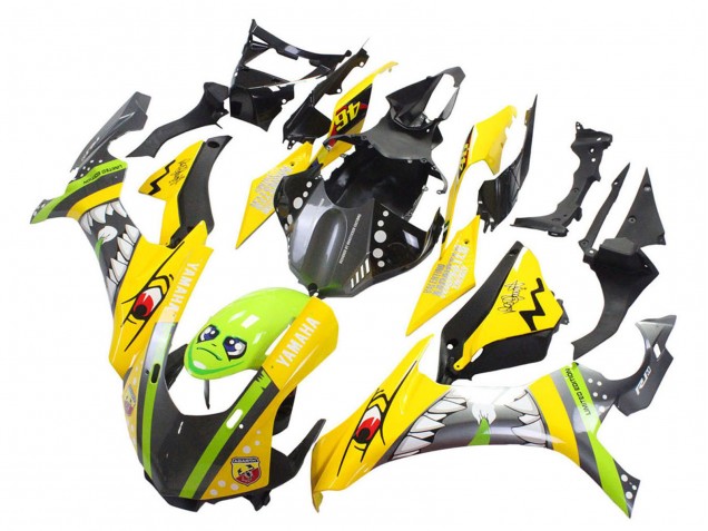 Carénages Moto Yamaha YZF 1000 R1 2015-2019 - Jaune Vert Requin