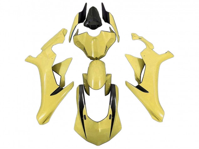 Carénages Moto Yamaha YZF 1000 R1 2020-2025 - Jaune Noir Brillant
