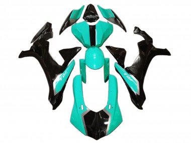 Carénages Moto Yamaha YZF 1000 R1 2020-2025 - Vert Clair Noir Brillant