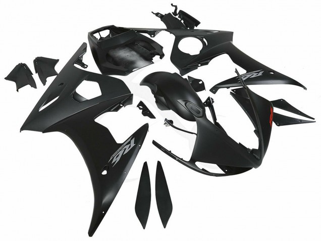 Carénages Moto Yamaha YZF R6S 2006-2009 - Noir Mat