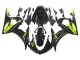 Carénages Moto Yamaha YZF R6S 2006-2009 - Noir Brillant Jaune Néon