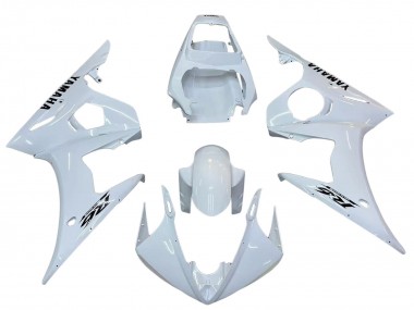 Carénages Moto Yamaha YZF R6S 2006-2009 - Blanc Noir Décalque