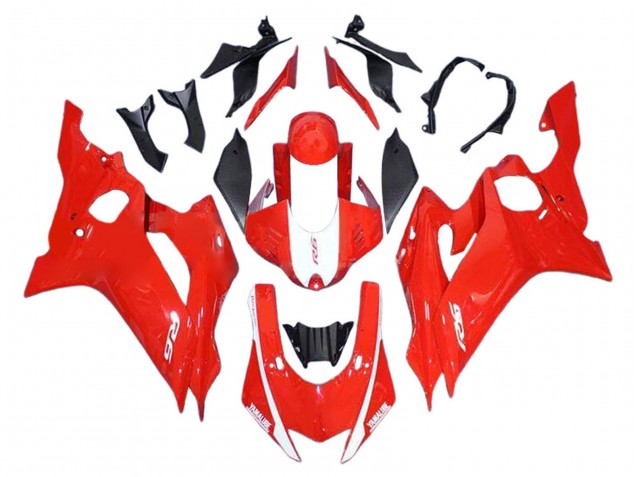 Carénages Moto Yamaha YZF 600 R6 2017-2025 - Rouge Blanc
