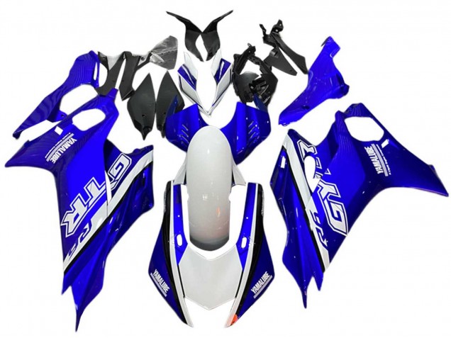 Carénages Moto Yamaha YZF 600 R6 2017-2025 - Blanc Bleu GYTR