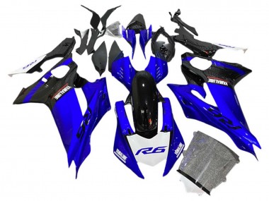 Carénages Moto Yamaha YZF 600 R6 2017-2023 - Bleu Noir Blanc