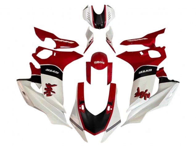 Carénage Moto Yamaha YZF 600 R6 2017-2023 - Blanc Rouge Noir