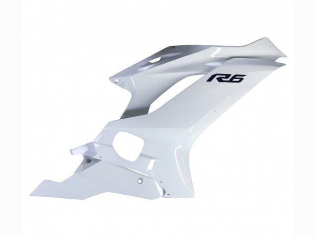 Carénages Moto Yamaha YZF 600 R6 2017-2025 - Blanc