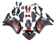 Carénages Moto Honda CBR250RR 2011-2015 - Noir Mat Rouge Bande