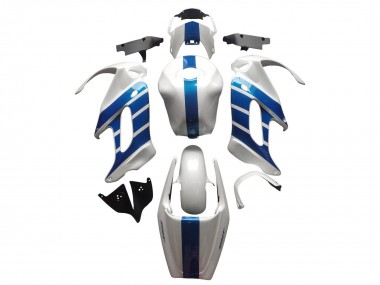 Carénages Moto Honda VTR1000F 1997-2005 - Blanc Bleu