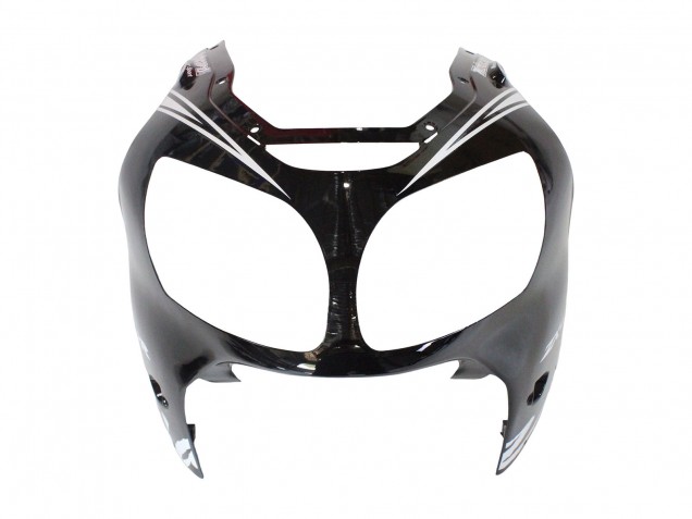 Carénages Moto Kawasaki ZX12R 2000-2001 - Noir Brillant Blanc Elf Neige