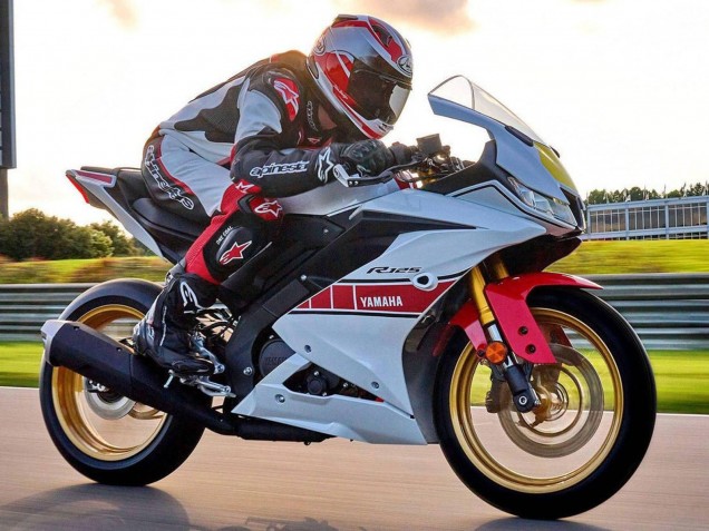 Carénages Moto Yamaha YZF R125 2019-2024 - Blanc Rouge Jaune