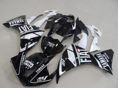 Carénages Moto Yamaha YZF R1 2009-2011 - Blanc Noir Motul Fiat