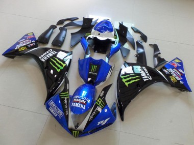Carénages Moto Yamaha YZF R1 2009-2011 - Blanc Bleu Noir Vert Monstre Yamalube Graves