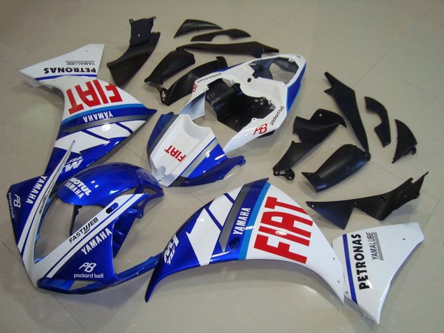 Carénages Moto Yamaha YZF R1 2009-2011 - Blanc Bleu Rouge Fiat