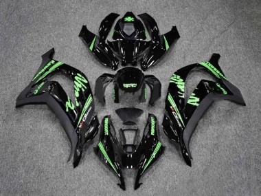 Carénages Moto Kawasaki ZX10R 2016-2020 - Noir Brillant Vert