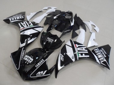 Carénages Moto Yamaha YZF R1 2012-2014 - Blanc Noir Fiat