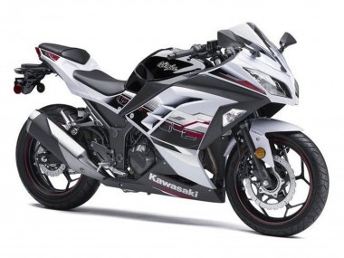 Carénages Moto Kawasaki EX300 2013-2024 - Blanc Noir Rouge Accents