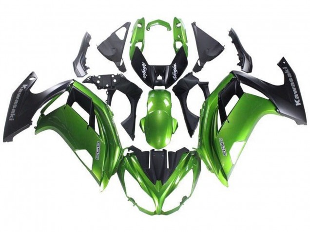 Carénage Moto Kawasaki Ninja 650 EX650 2012-2016 - Vert Noir Mat