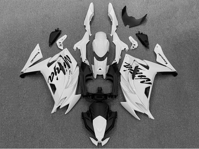 Carénages Moto Kawasaki Ninja 650 EX650 2020-2025 - Blanc Noir