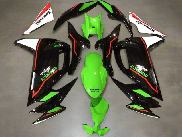 Carénages Moto Kawasaki Ninja 650 EX650 2020-2025 - Vert Rouge Noir Blanc