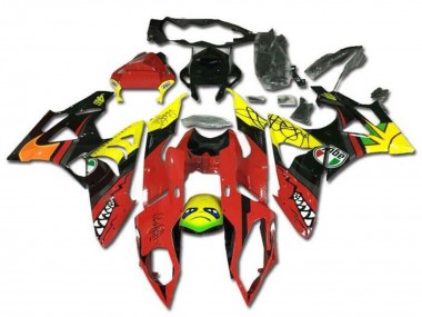Carénages Moto BMW S1000RR 2009-2014 - Jaune Rouge Noir Requin