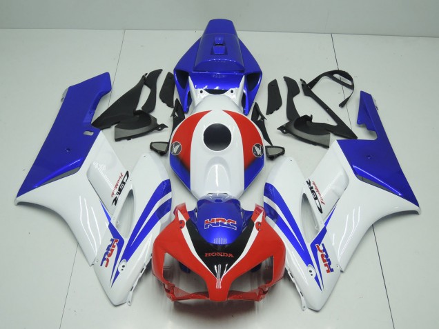 Carénages Moto Honda CBR1000RR 2004-2005 - Blanc Rouge Bleu HRC