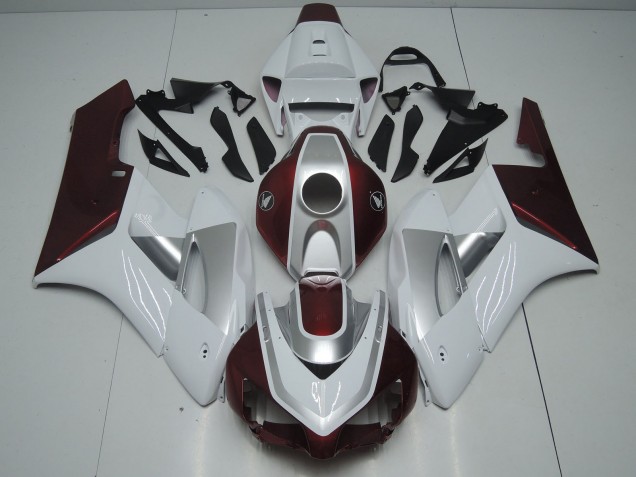 Carénages Moto Honda CBR1000RR 2006-2007 - Blanc Argent Noir Brillant