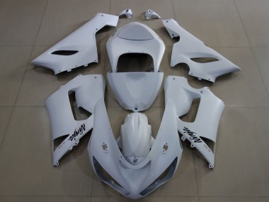 Carénages Moto Kawasaki ZX6R 2005-2006 - Matte Blanc