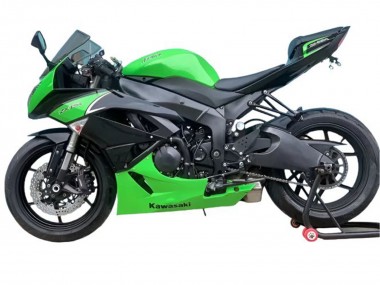 Carénages Moto Kawasaki ZX6R 2009-2012 - Vert Noir Mat