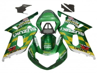 Carénages Moto Suzuki GSXR1000 2000-2002 - Vert Jaune Blanc Motul