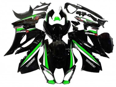 Carénages Moto Suzuki GSXR1000 2017-2024 - Noir Vert Blanc Bande