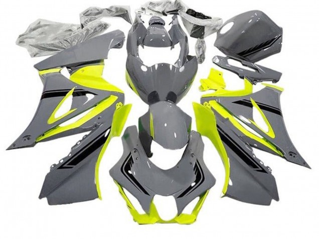 Carénages Moto Suzuki GSXR1000 2017-2025 - Gris Jaune Noir
