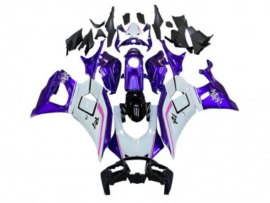 Carénages Moto Yamaha YZF R7 2021-2024 - Blanc Violet Rose