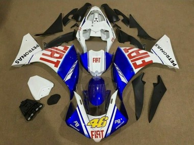 Carénages Moto Yamaha YZF 1000 R1 2009-2011 - Blanc Bleu Rouge Fiat Petronas