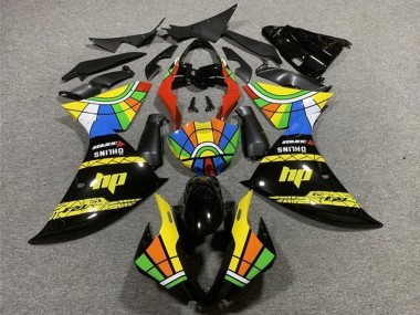 Carénages Moto Yamaha YZF 1000 R1 2012-2014 - Noir Brillant Jaune Rouge Bleu Vert HP Roue Chromatique