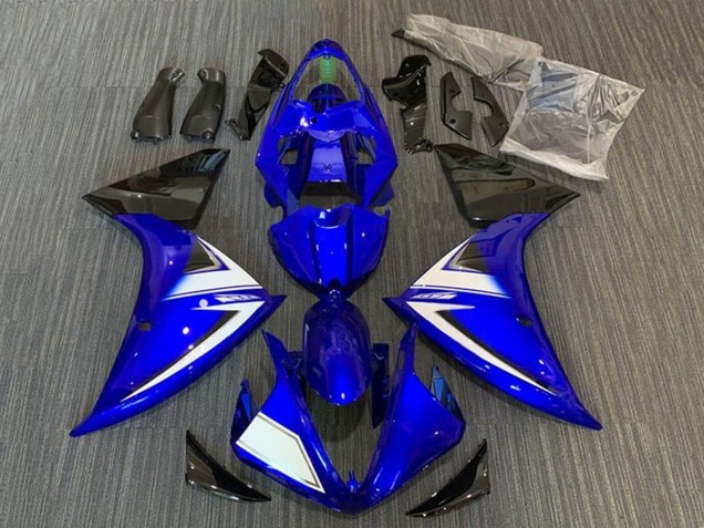 Carénages Moto Yamaha YZF 1000 R1 2012-2014 - Bleu Blanc Noir Bande