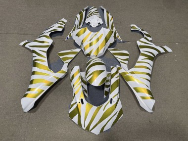 Carénages Moto Yamaha YZF 1000 R1 2015-2019 - Blanc Or Zèbre