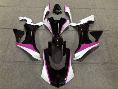 Carénages Moto Yamaha YZF 1000 R1 2015-2019 - Blanc Noir Brillant Rose