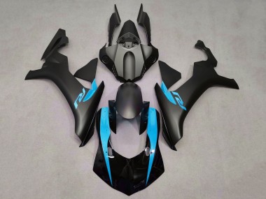 Carénages Moto Yamaha YZF 1000 R1 2015-2019 - Noir Mat Noir Brillant Bleu Clair