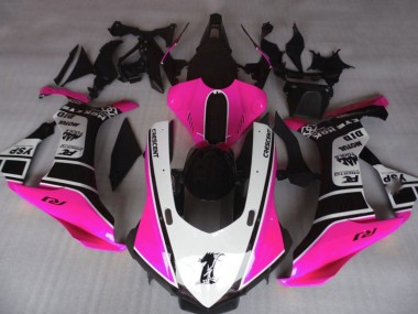 Carénages Moto Yamaha YZF 1000 R1 2020-2025 - Rose Blanc Noir Brillant