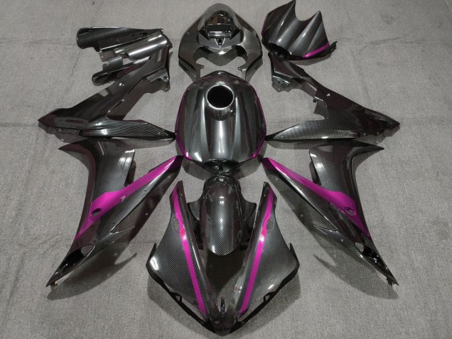 Carénages Moto Yamaha YZF 1000 R1 2004-2006 - Fibre de Carbone Style Rose