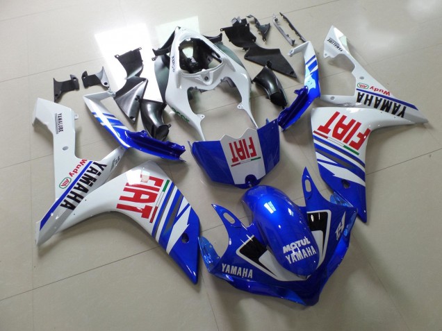 Carénage Moto Yamaha YZF 1000 R1 2007-2008 - Blanc Bleu Rouge Fiat