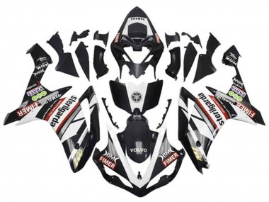 Carénages Moto Yamaha YZF 1000 R1 2007-2008 - Blanc Rouge Noir Volvo Fimer Yamalube Sterilgarda