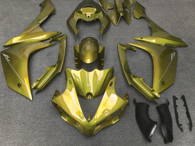 Carénages Moto Yamaha YZF 1000 R1 2007-2008 - Jaune Olive