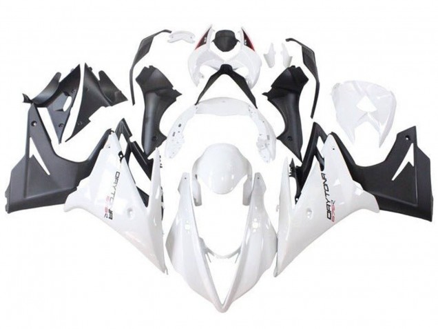 Carénages Moto Triumph Daytona 675 Triple 2013-2016 - Blanc Noir Mat