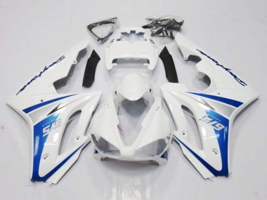 Carénage Moto Triumph Daytona 675 Triple 2006-2008 - Blanc Bleu