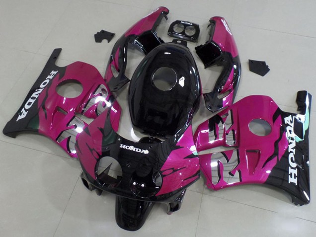 Kits Carénage Moto Honda CBR250RR MC22 1990-1998 - Rose Noir Brillant