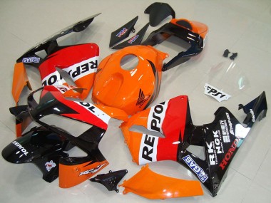 Carénage Moto Honda CBR600RR 2003-2004 - Orange Blanc Rouge Noir Brillant Repsol